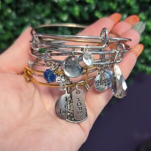 6 Pack Stack Of Charm bracelets